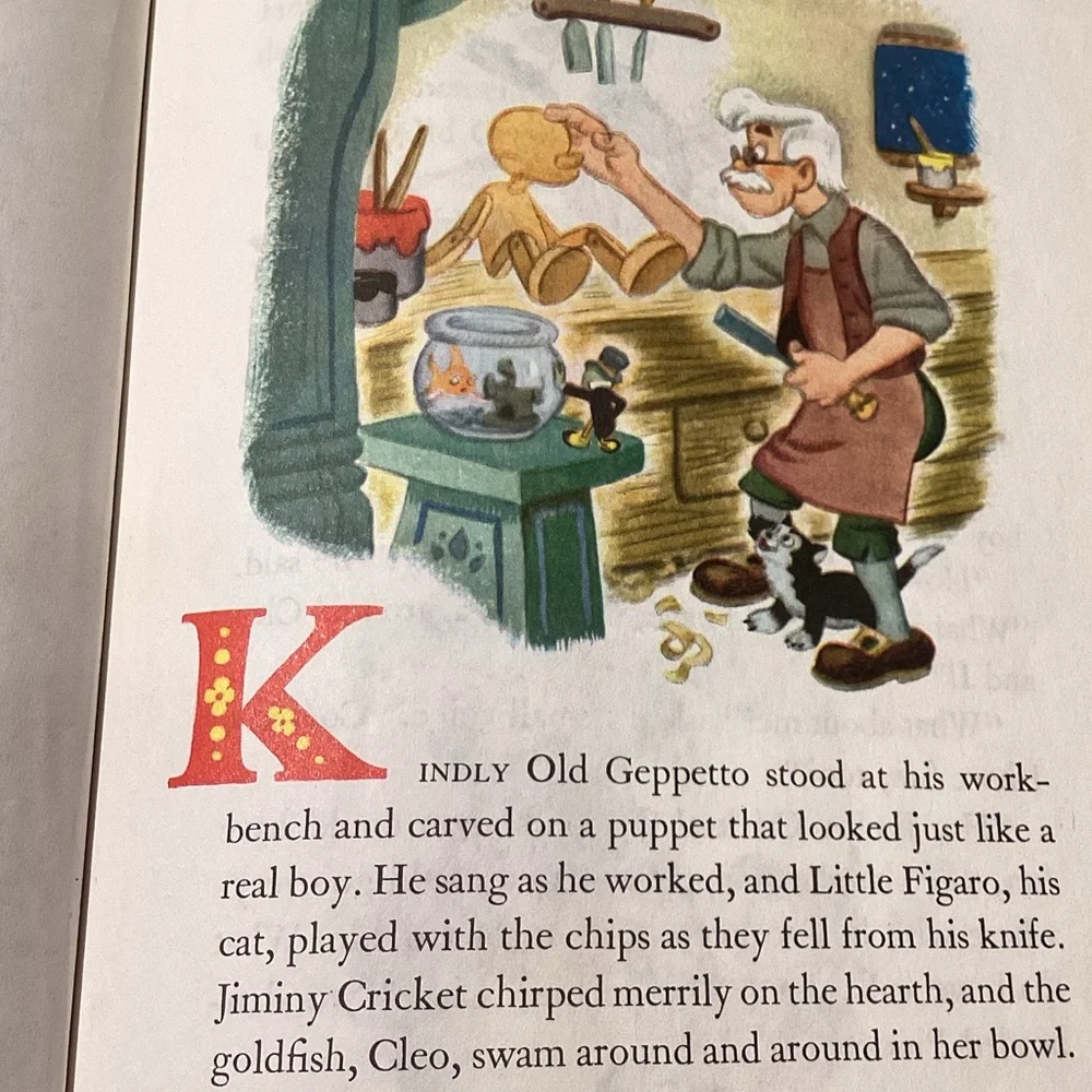 Vintage A Little Golden Book Pinocchio